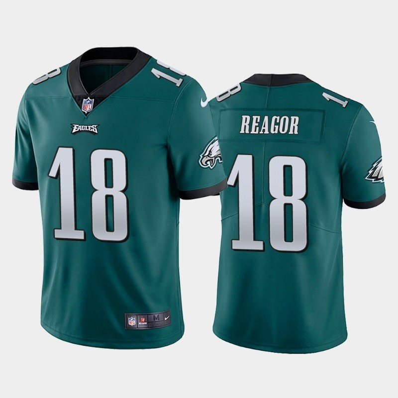 Men Nike Philadelphia Eagles #18 Jalen Reagor Green 2020 NFL Draft First Round Pick Vapor Untouchable Limited Jersey